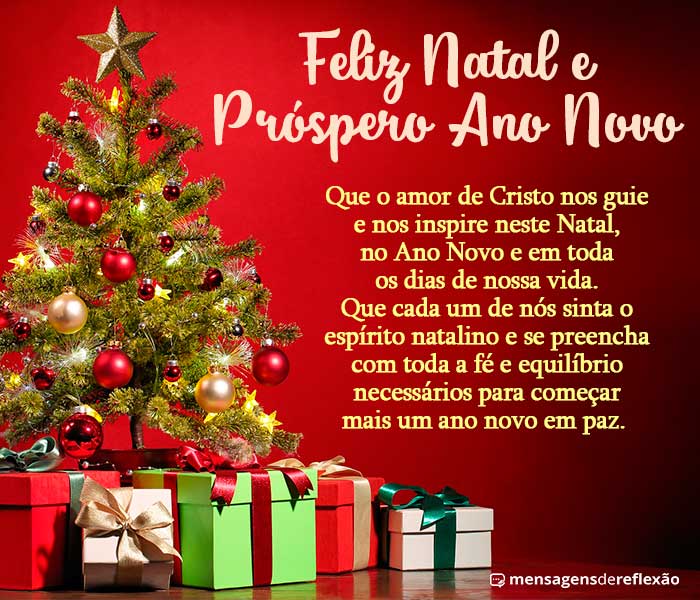 Feliz Natal E Próspero Ano Novo