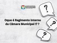 O que é o Regimento Interno da Câmara Municipal?